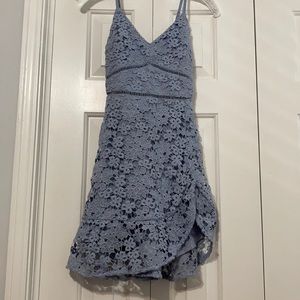 Light blue Abercrombie lace dress